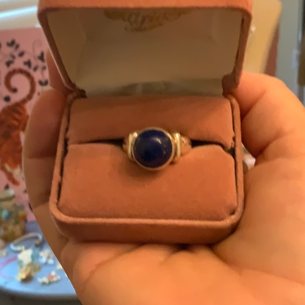 Sterling .925 with lapis stone